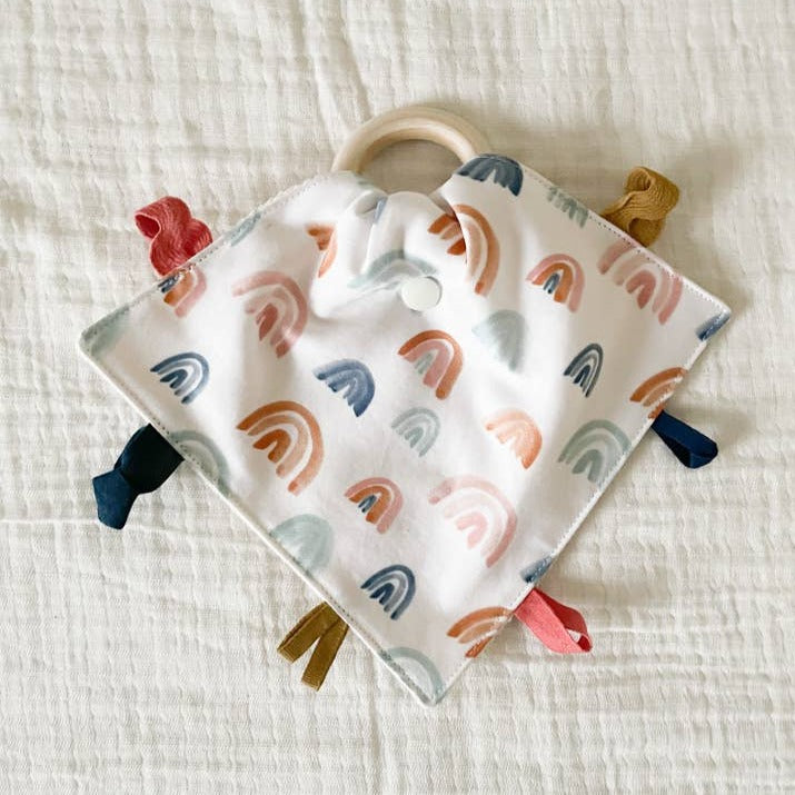 Organic Crinkle Lovey Teether Toys