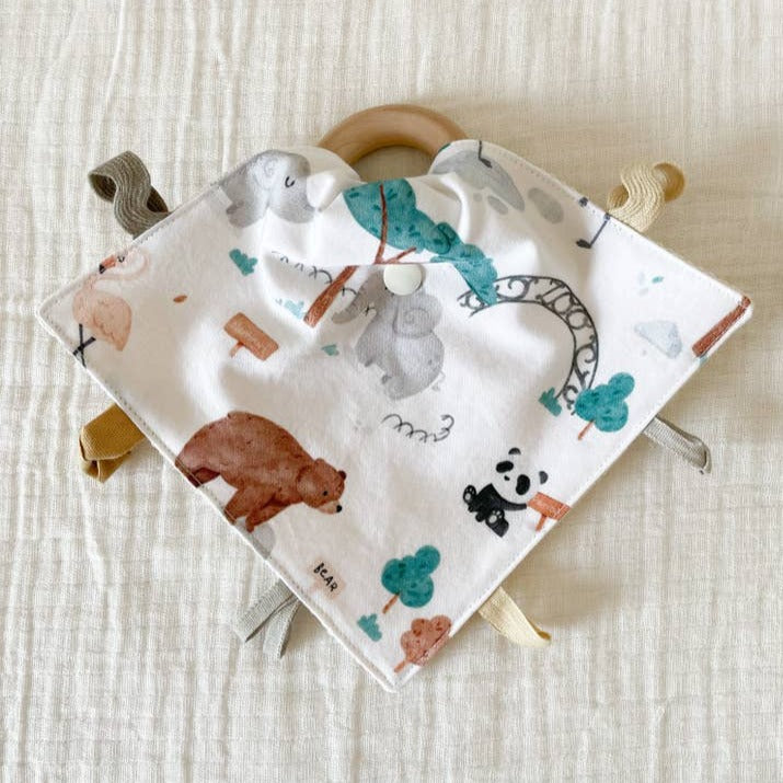Organic Crinkle Lovey Teether Toys