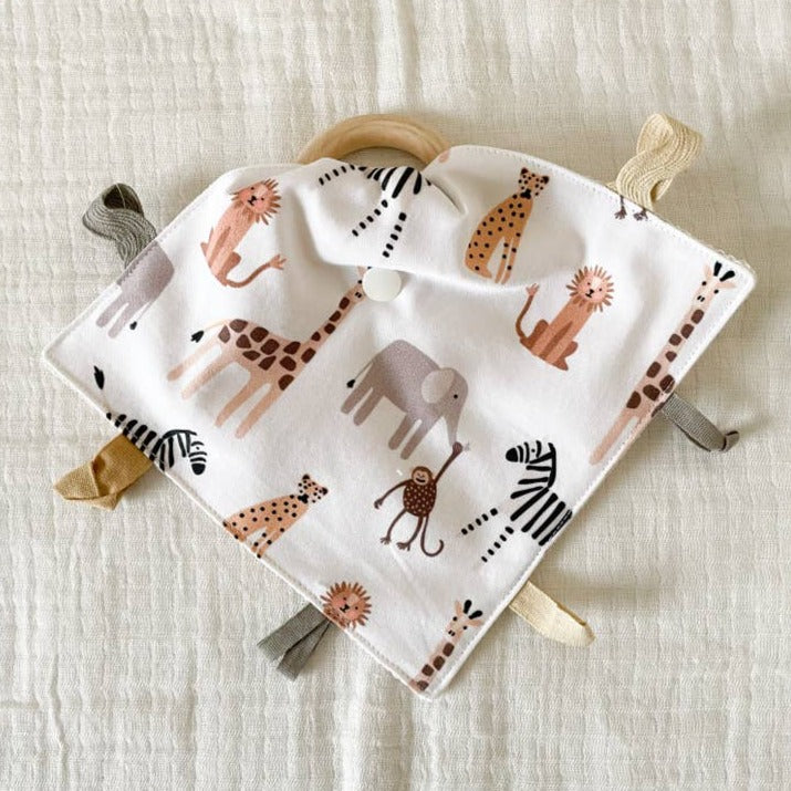 Organic Crinkle Lovey Teether Toys