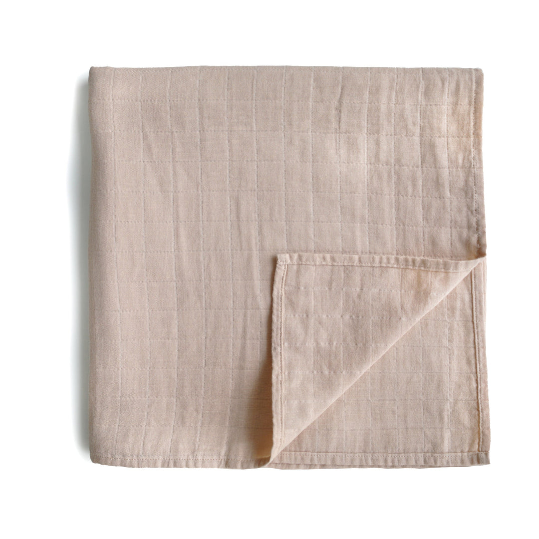 Mushie Organic Cotton Muslin Swaddle Blankets