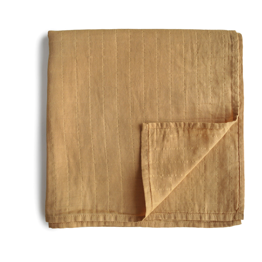 Mushie Organic Cotton Muslin Swaddle Blankets