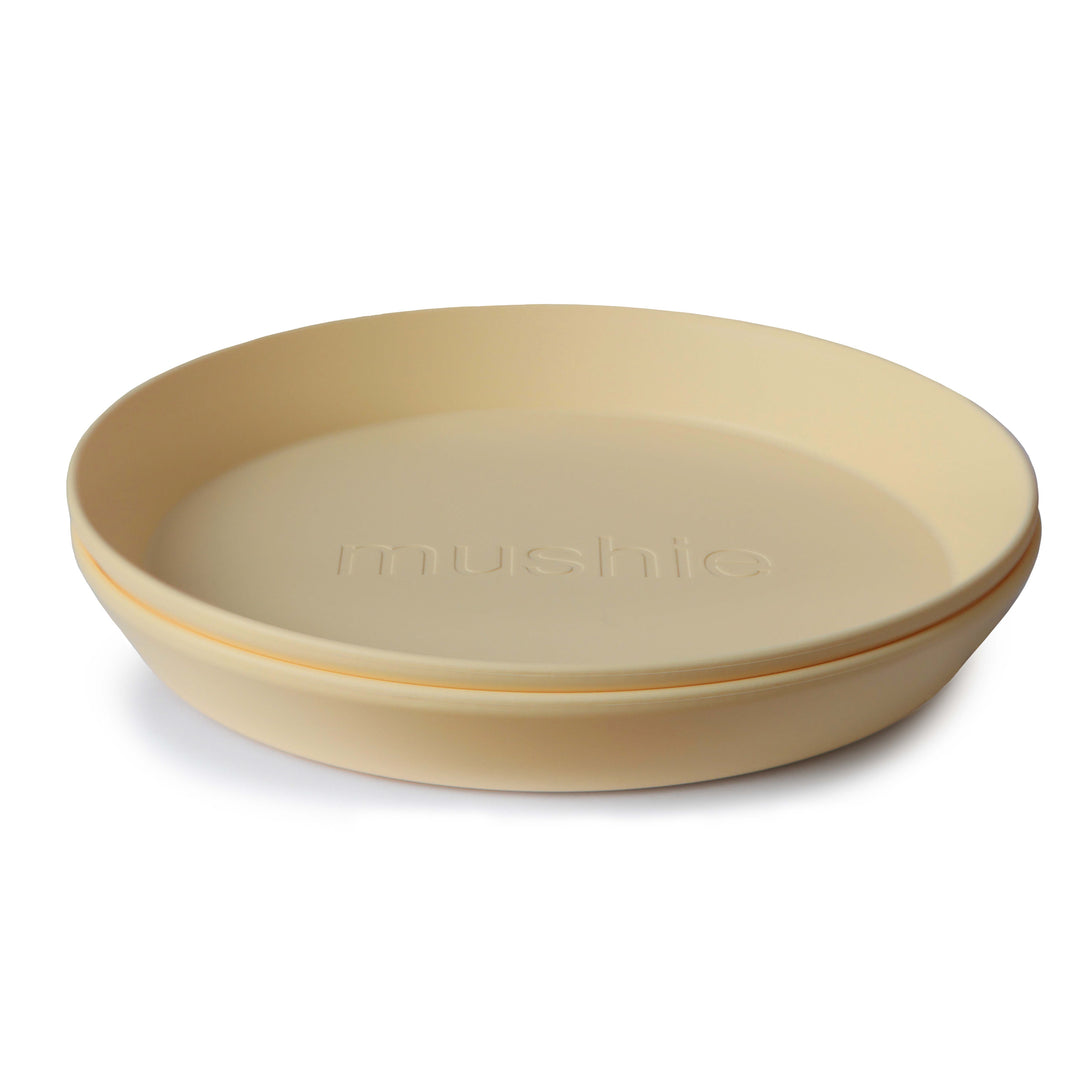 Mushie Round Dinnerware Plates Set