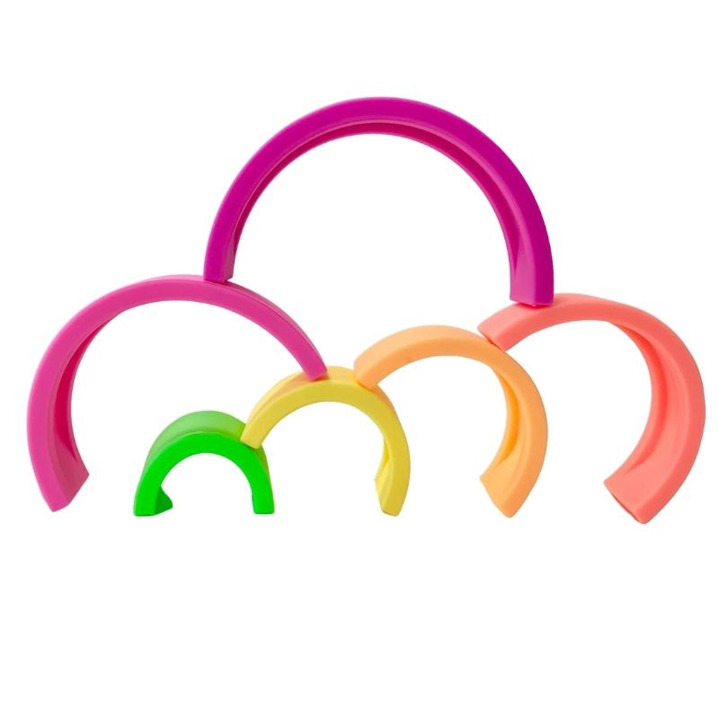 Sugar + Maple Silicone Stacking Rainbows