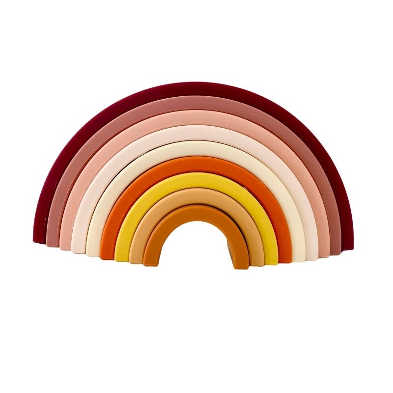 Sugar + Maple Silicone Stacking Rainbows