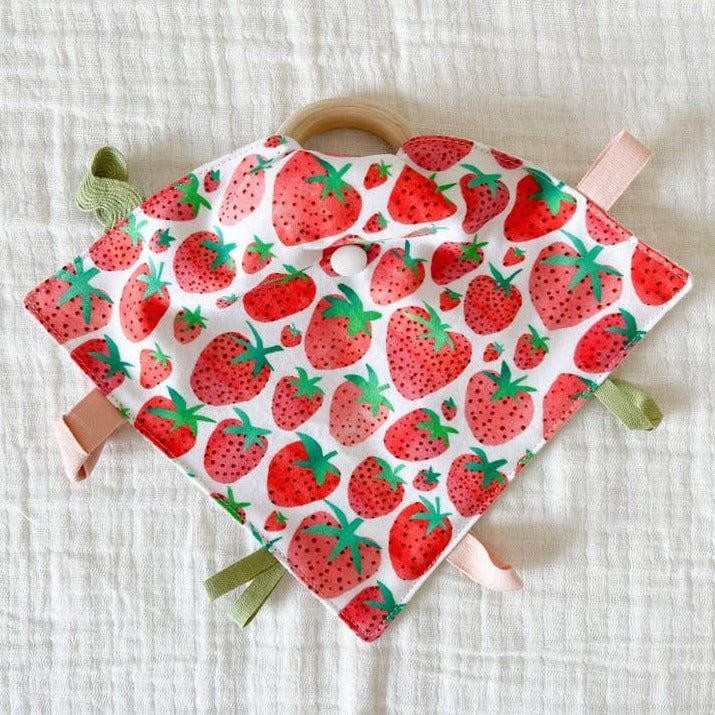 Organic Crinkle Lovey Teether Toys