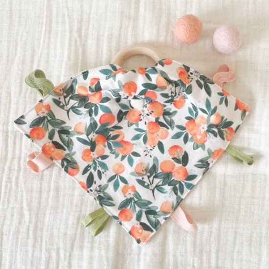 Organic Crinkle Lovey Teether Toys