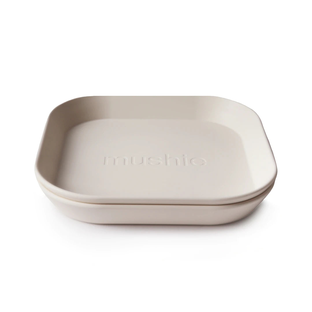 Mushie Square Dinnerware Plates Set
