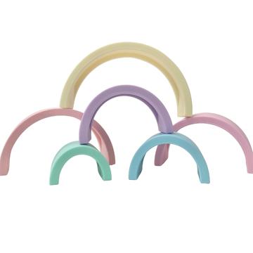Sugar + Maple Silicone Stacking Rainbows