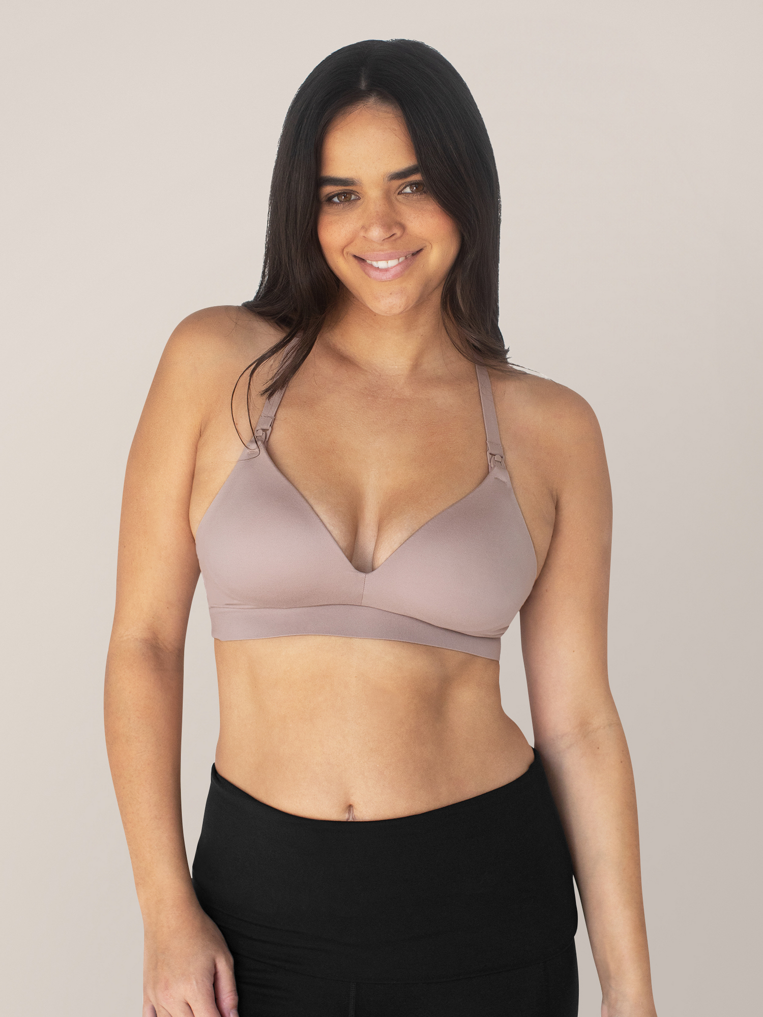 Minimalist Hands-Free Pumping & Nursing Bra | Lilac Stone - Babies in Bloom