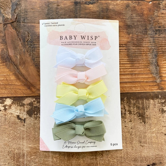 Baby Wisp Chelsea Boutique Bow Snap Clip Sets