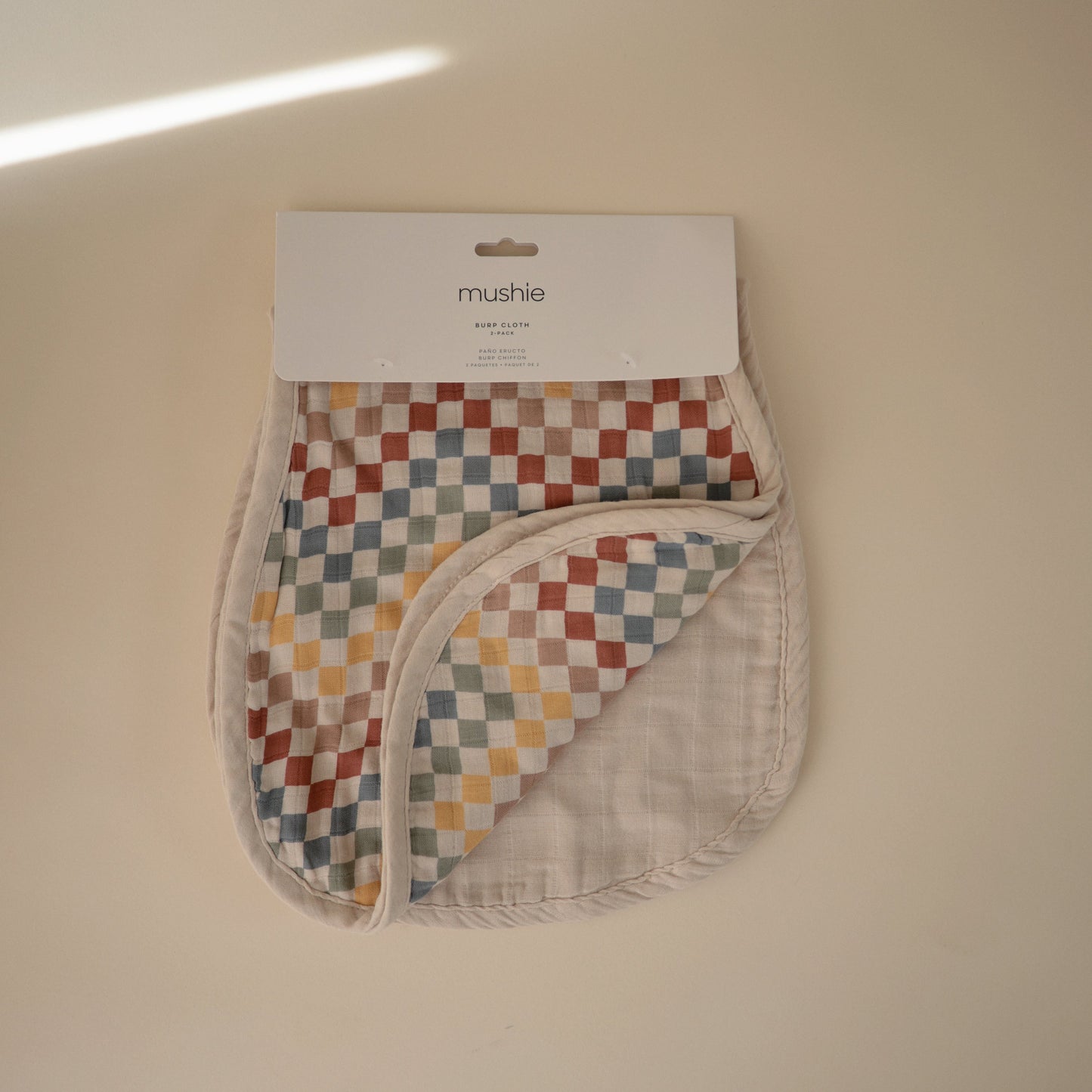 Organic Cotton Muslin Burp Cloth 2-Pack - Babies in Bloom