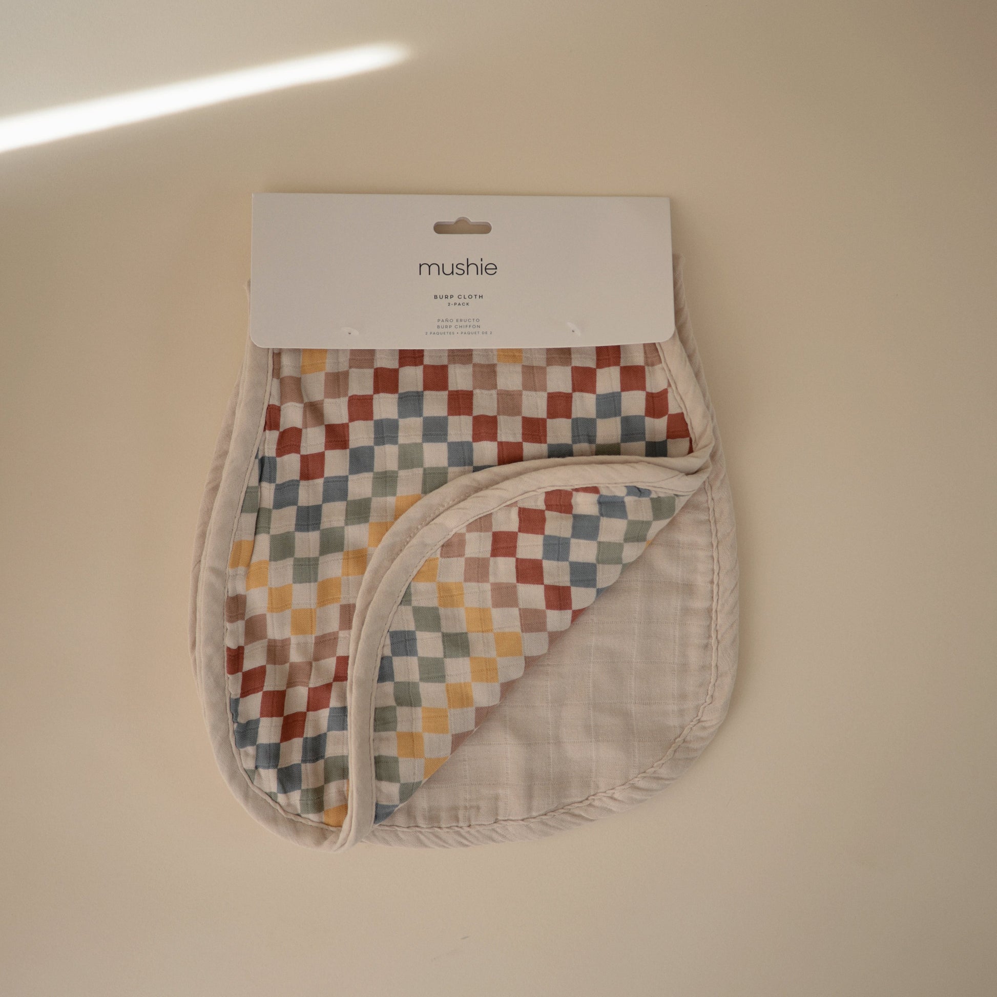 Organic Cotton Muslin Burp Cloth 2-Pack - Babies in Bloom