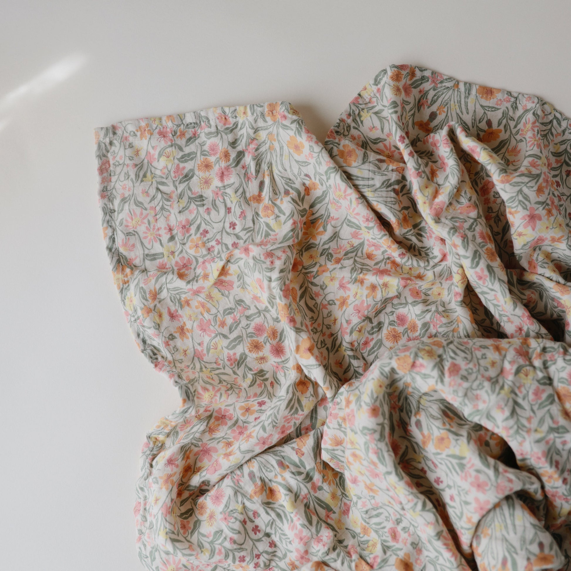 Organic Cotton Muslin Swaddle Blanket - Babies in Bloom