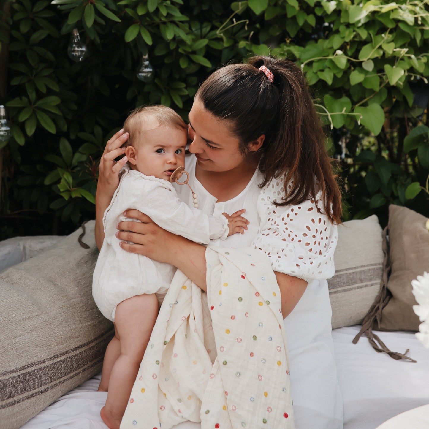 Organic Cotton Muslin Swaddle Blanket - Babies in Bloom