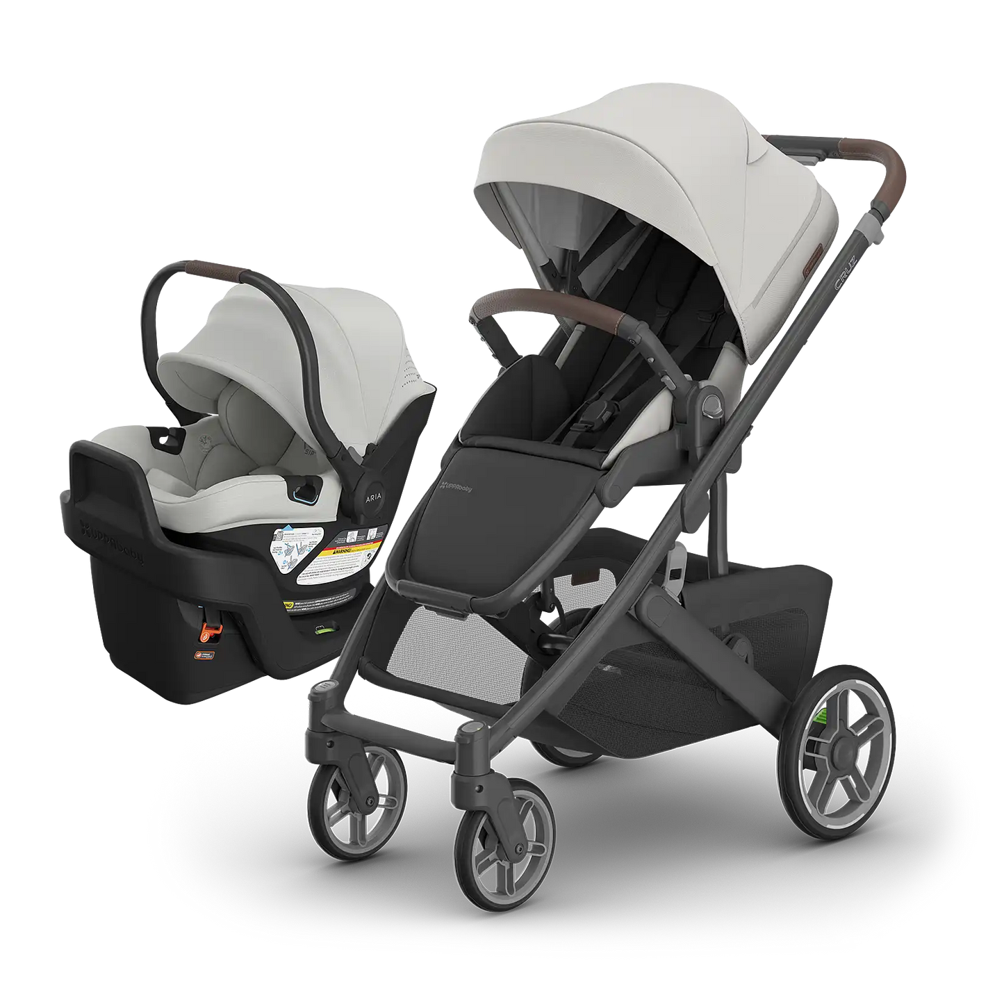 UPPAbaby Cruz V3 + Aria V2 Travel System - Babies in Bloom