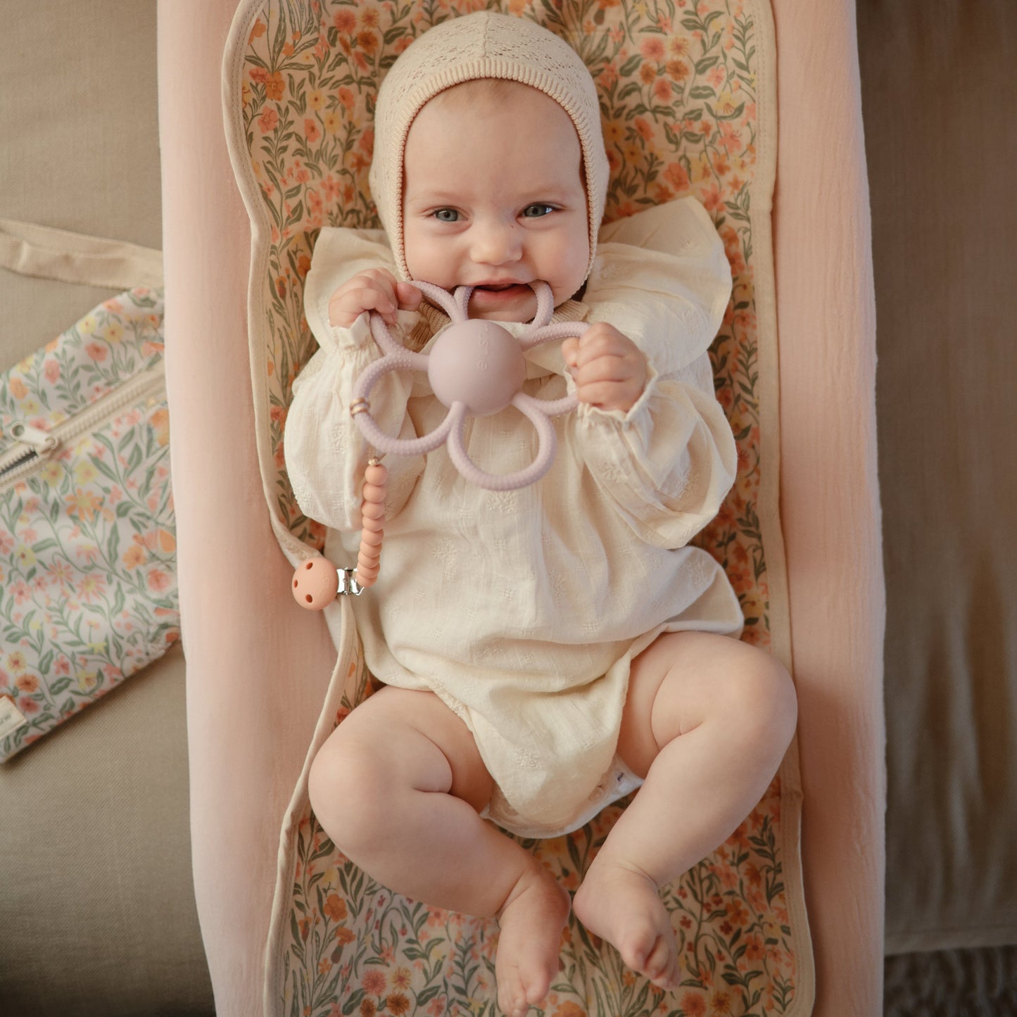 Silicone Pacifier Clip | Hera - Babies in Bloom