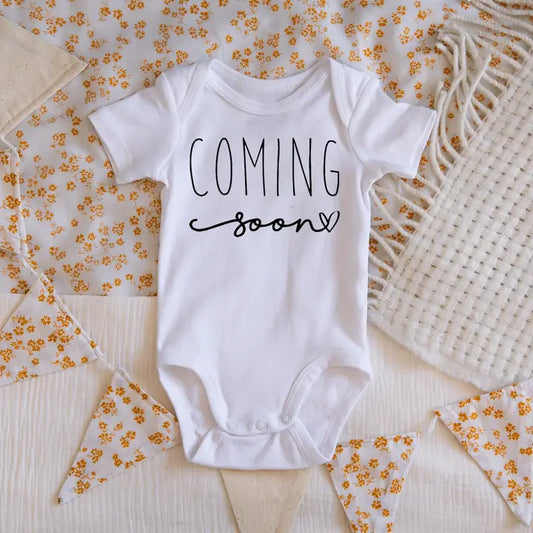 "Coming Soon" Pregnancy Announcement Onesie