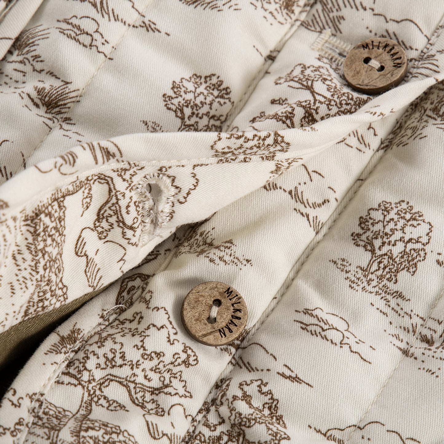 Country Toile Quilted Jumpsuit