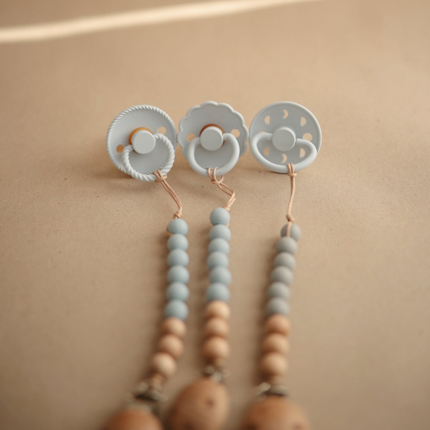 Silicone Pacifier Clip | Eva - Babies in Bloom
