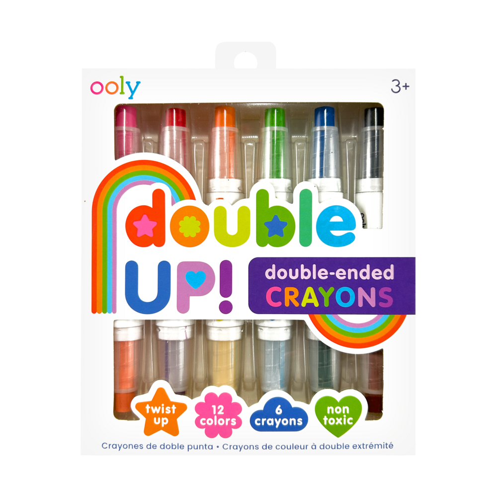 Double Up! Double-Ended Crayons (Set of 6)