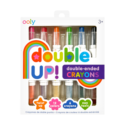 Double Up! Double-Ended Crayons (Set of 6)