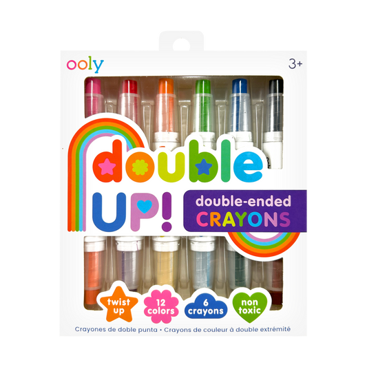 Double Up! Double-Ended Crayons (Set of 6)