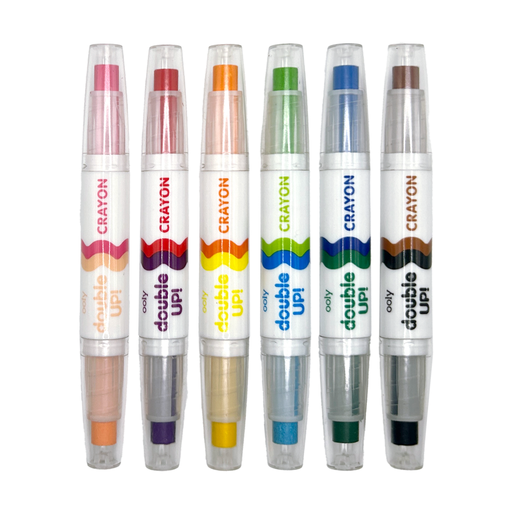 Double Up! Double-Ended Crayons (Set of 6)