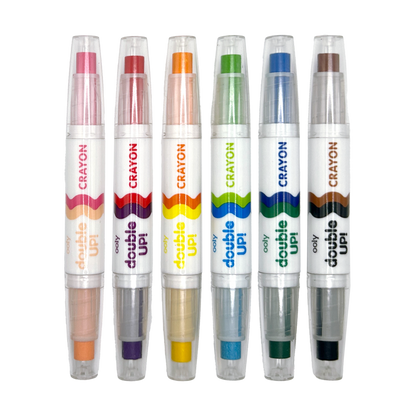 Double Up! Double-Ended Crayons (Set of 6)