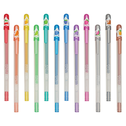 Yummy Yummy Scented Glitter Gel Pens - Set of 12