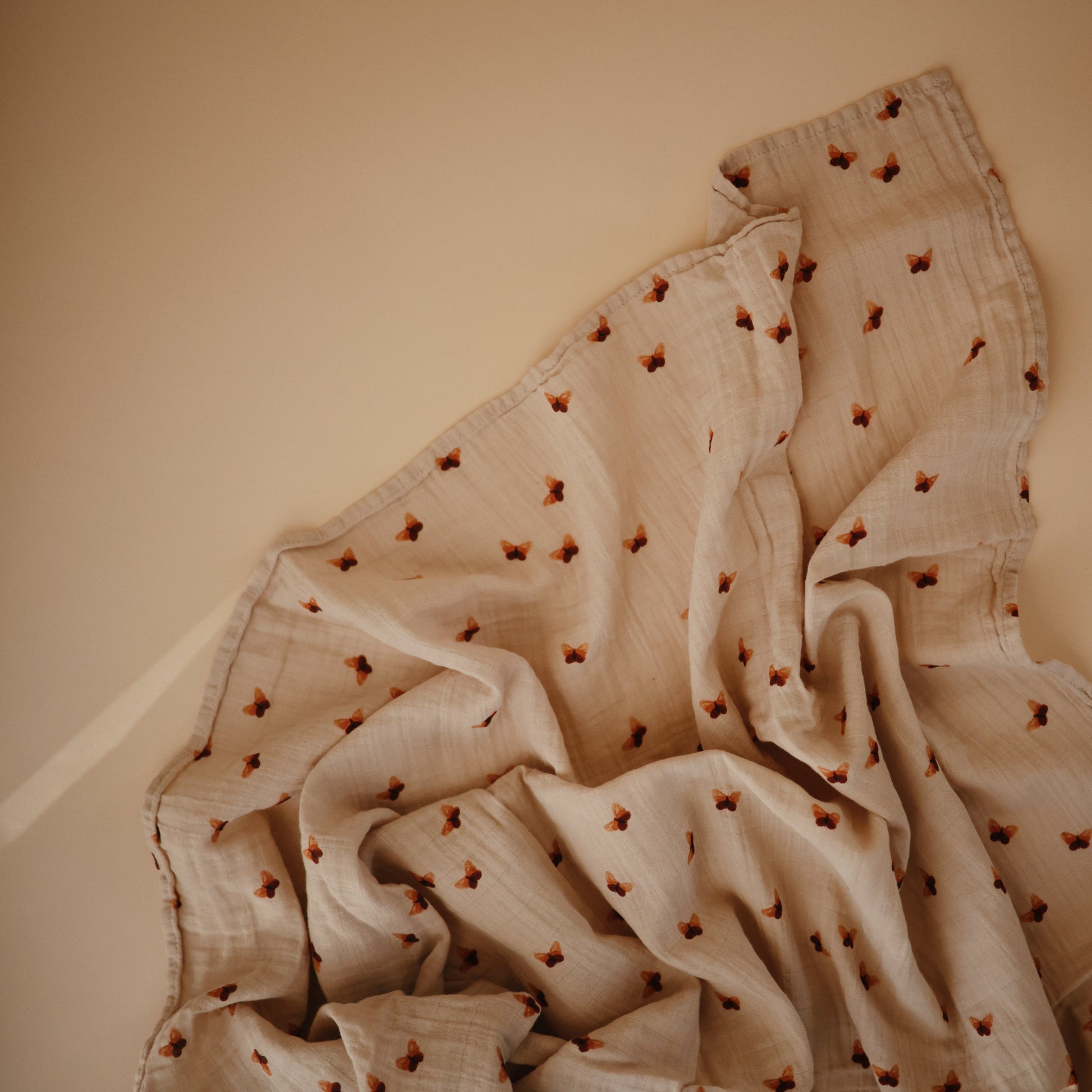 Organic Cotton Muslin Swaddle Blanket - Babies in Bloom