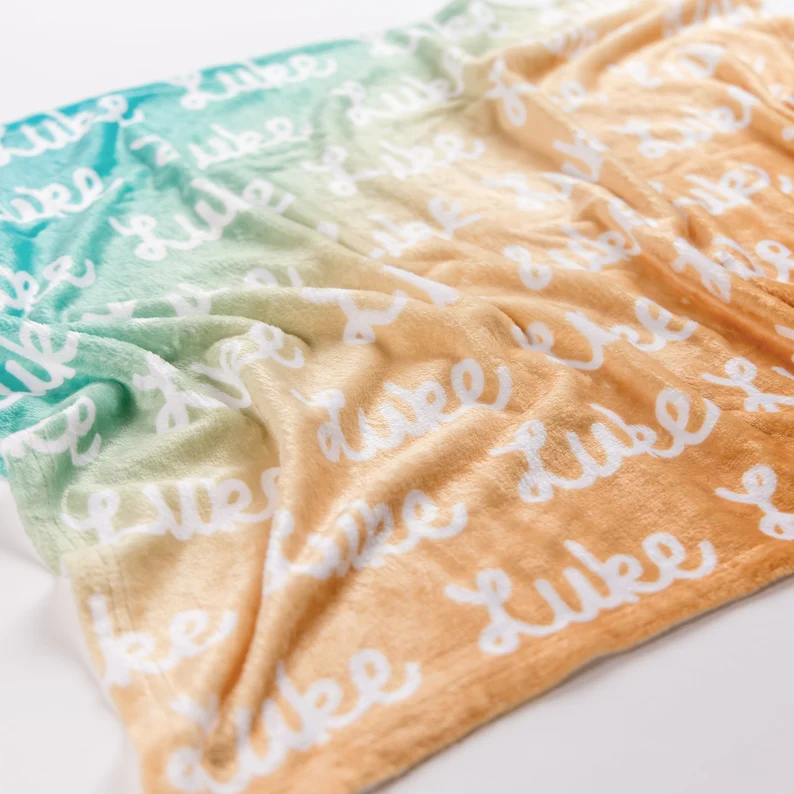 Sugar + Maple Personalized Minky Blankets