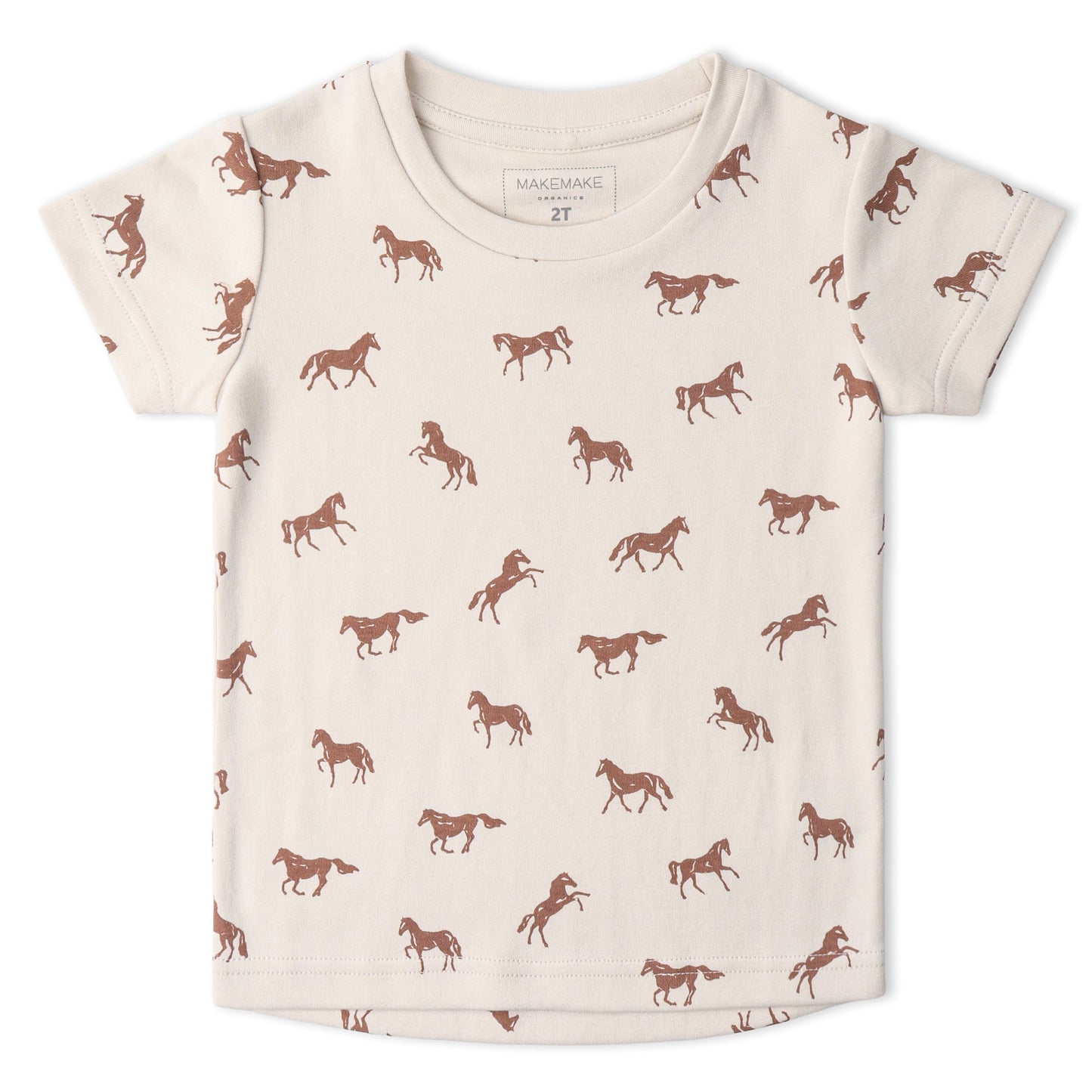 Organic Tee & Shorts Set - Horses