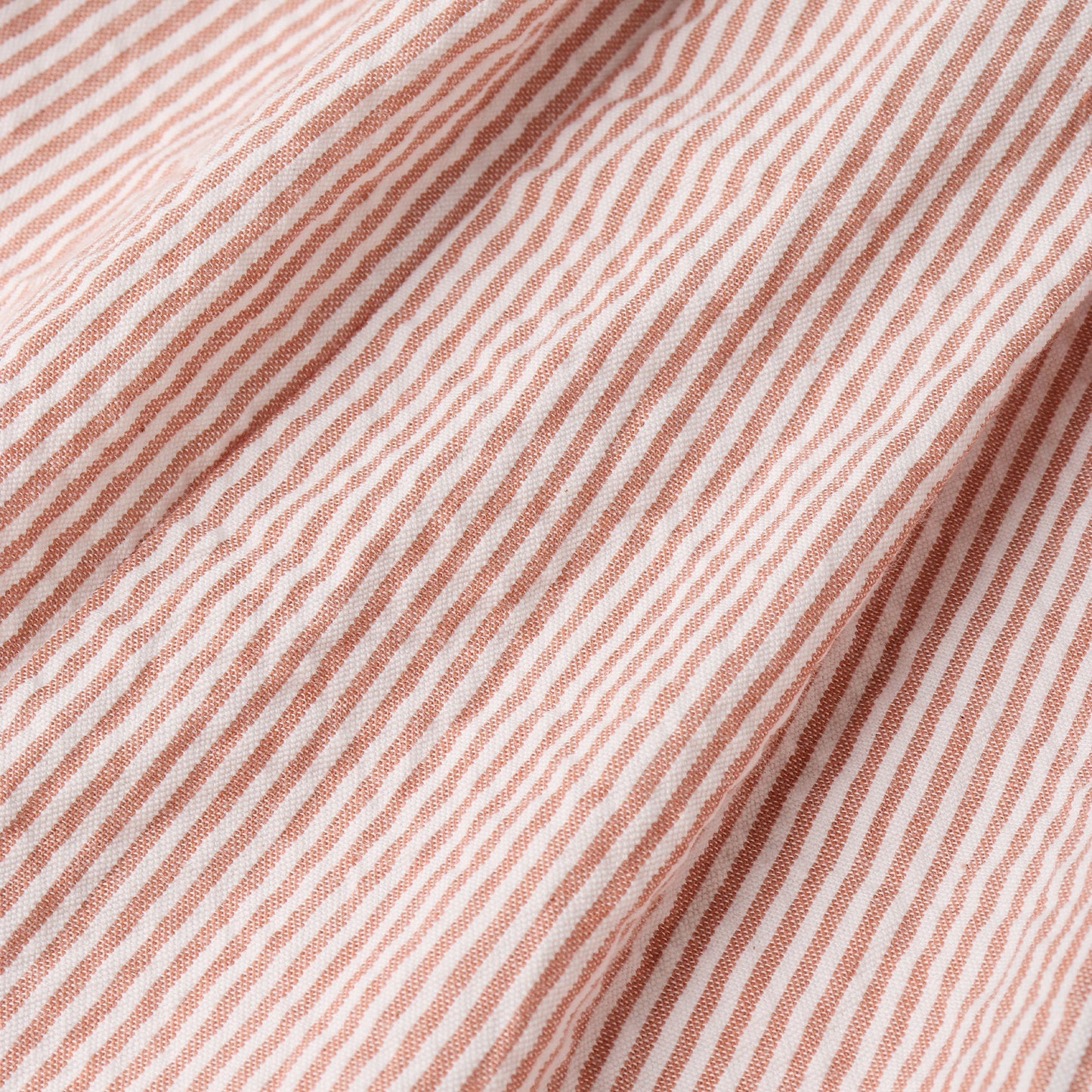 Organic Flutter Jumpsuit - Coral Stripes