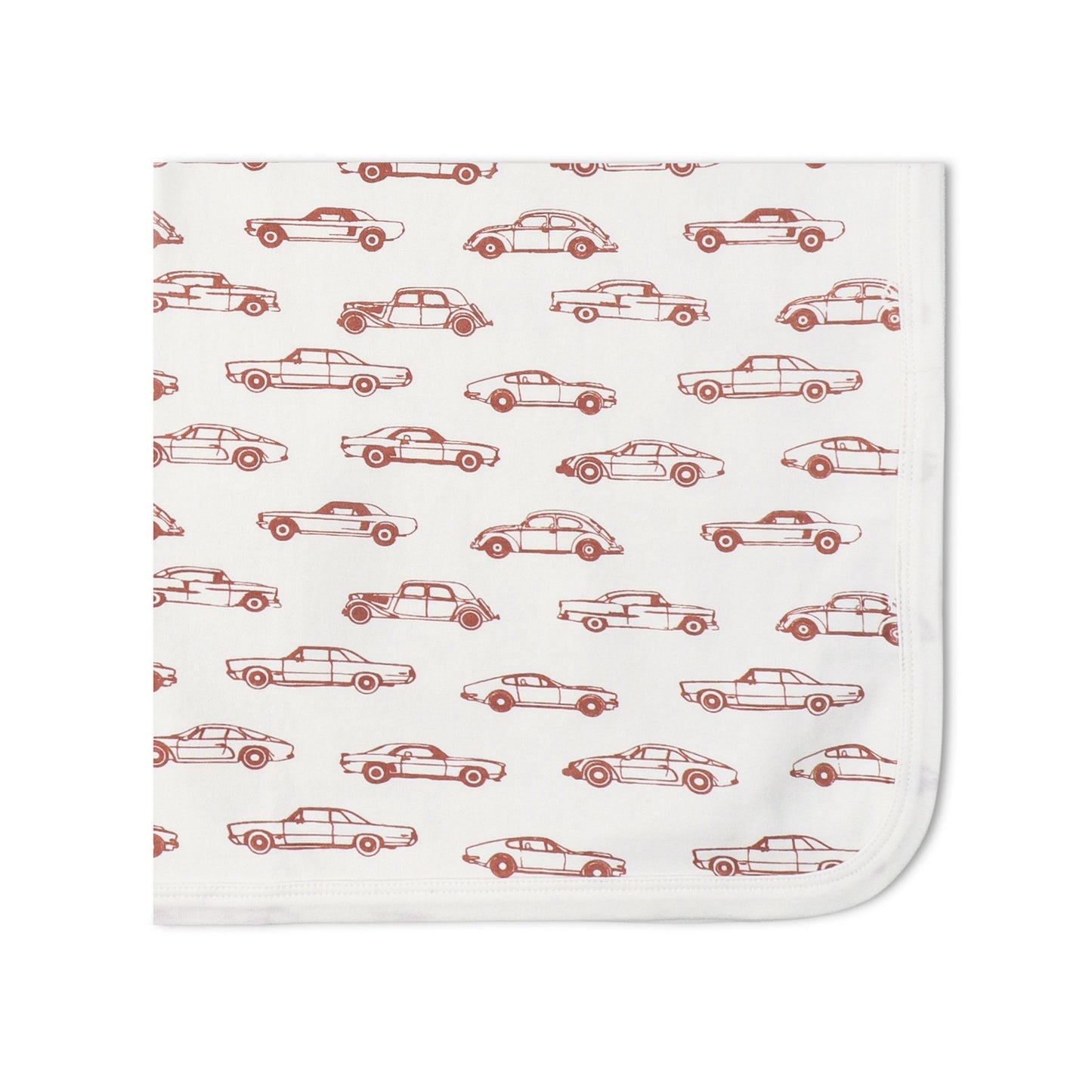 Organic Swaddle Blanket & Hat Set - Cars