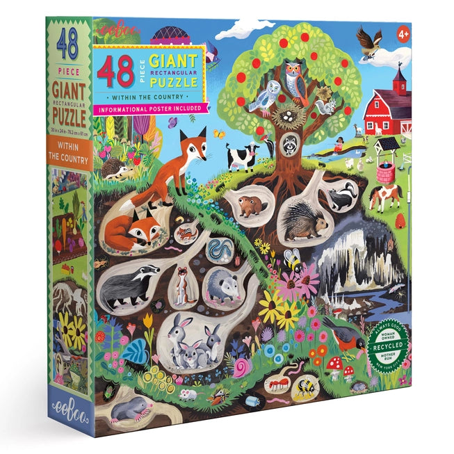 Eeboo 48 Piece Giant Puzzles