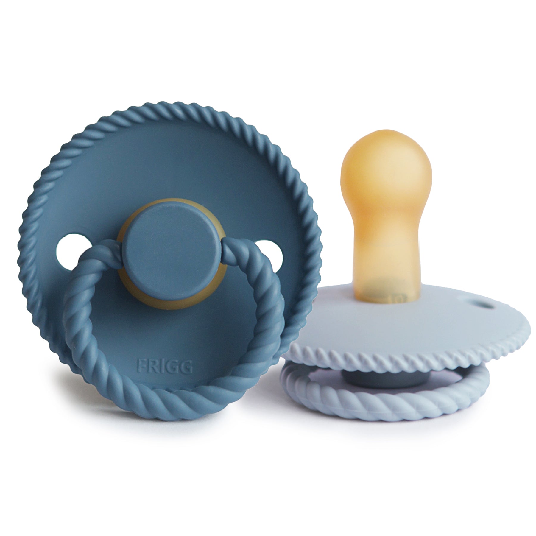 FRIGG Rope Natural Rubber Pacifier 2-Pack - Babies in Bloom