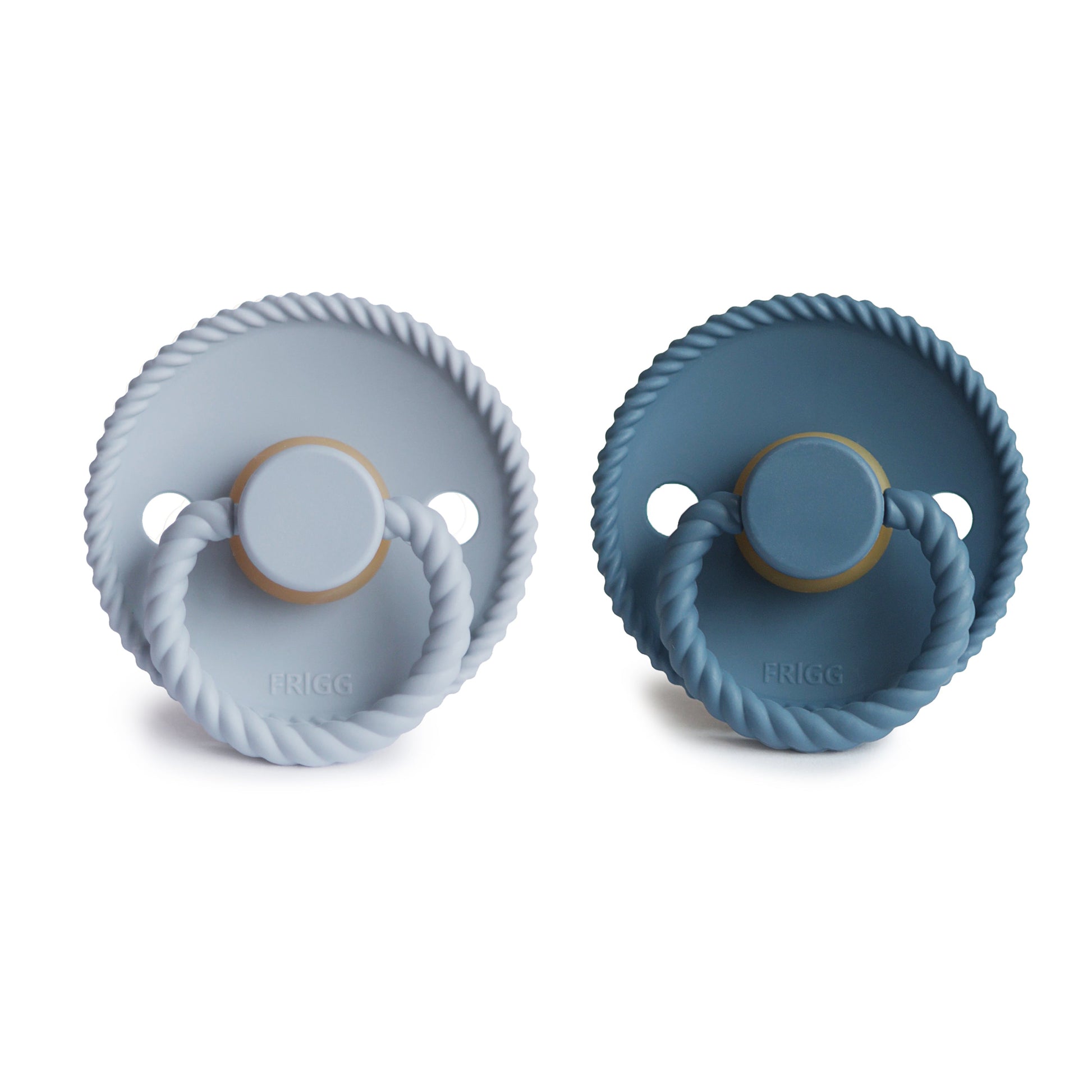 FRIGG Rope Natural Rubber Pacifier 2-Pack - Babies in Bloom