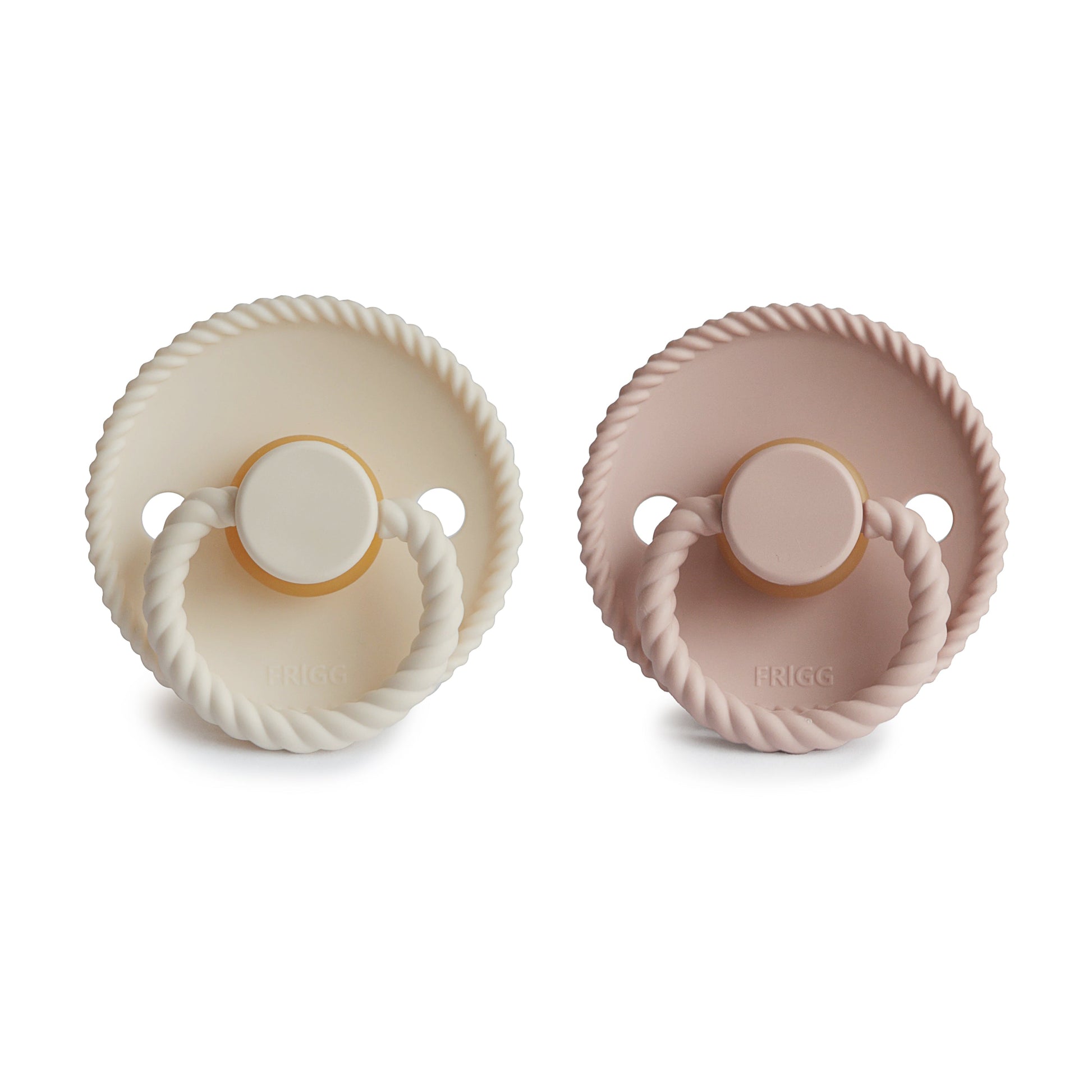 FRIGG Rope Natural Rubber Pacifier 2-Pack - Babies in Bloom