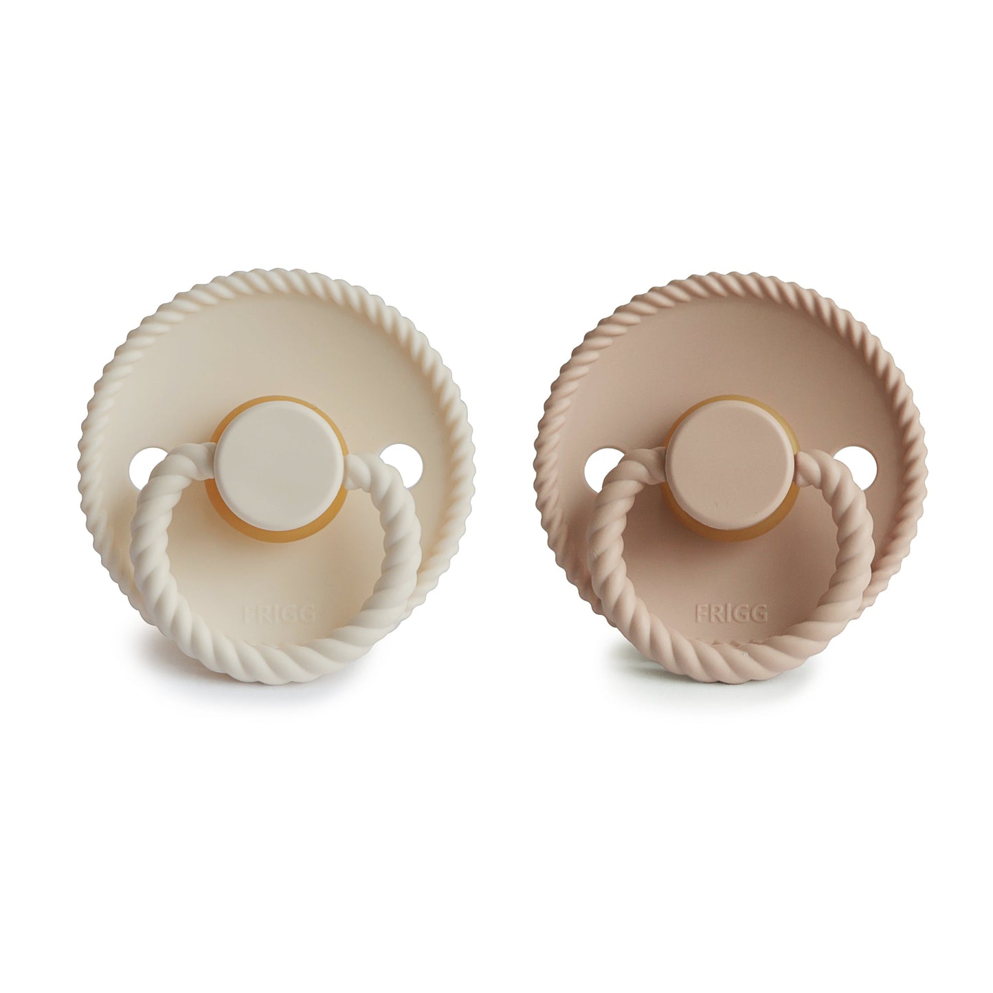 FRIGG Rope Natural Rubber Pacifier 2-Pack - Babies in Bloom