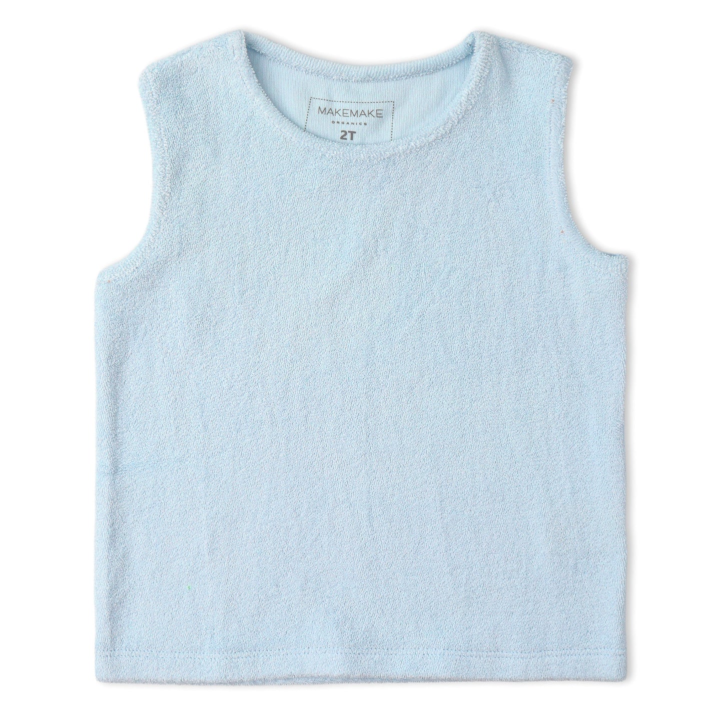 Organic Sleeveless Tee & Shorts Set - Light Blue