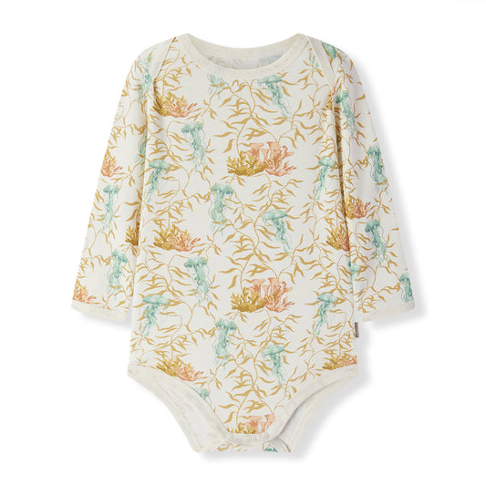 Under the Sea Organic Cotton Long Sleeve One Piece