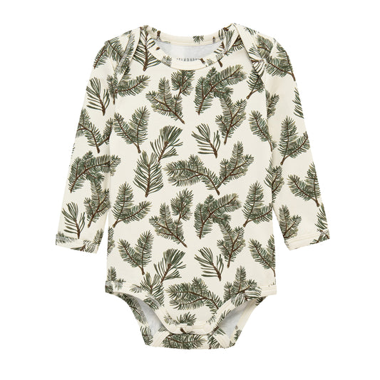 Pine Brushed Long Sleeve One Piece