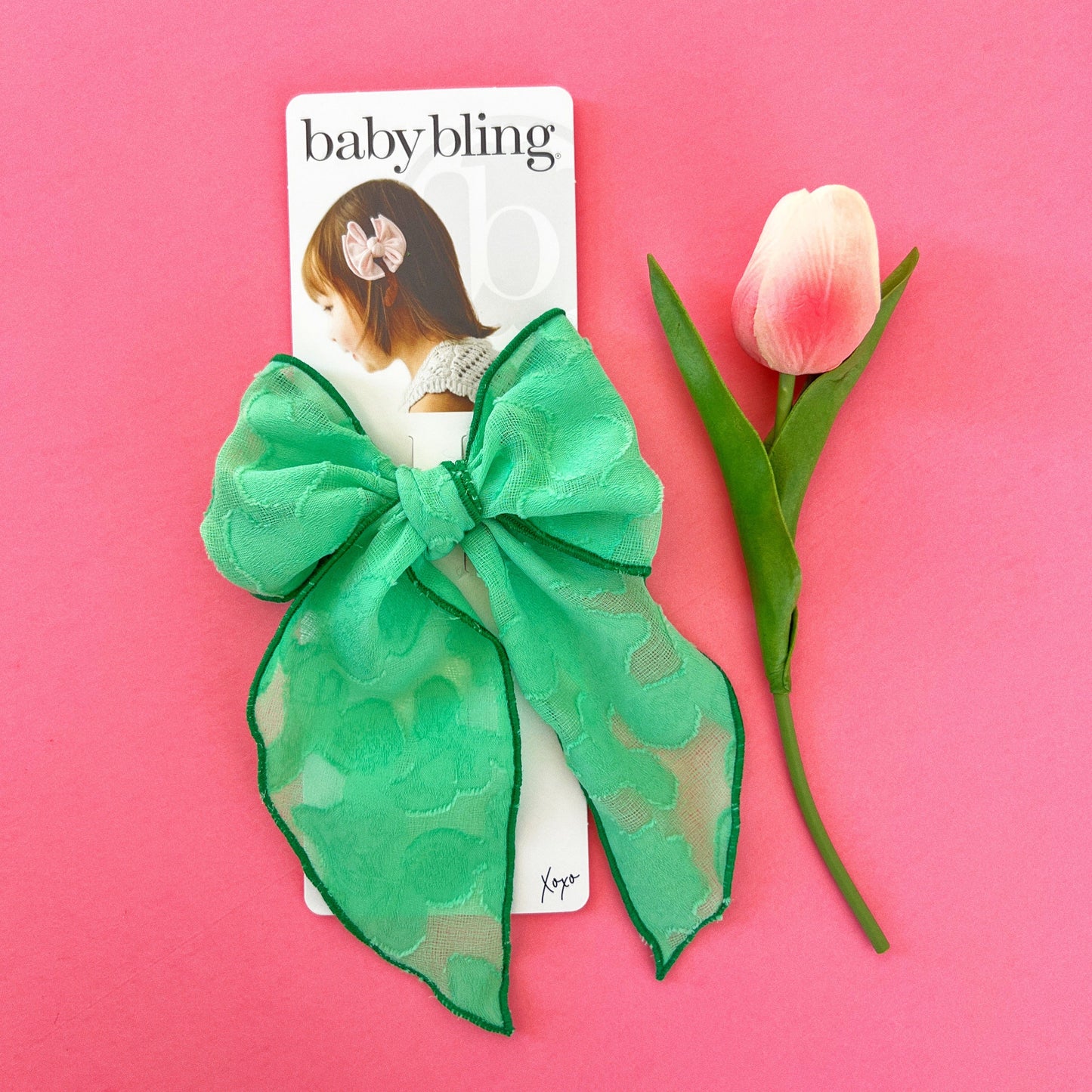 POINTED BIG BELLE CLIP: clover fields