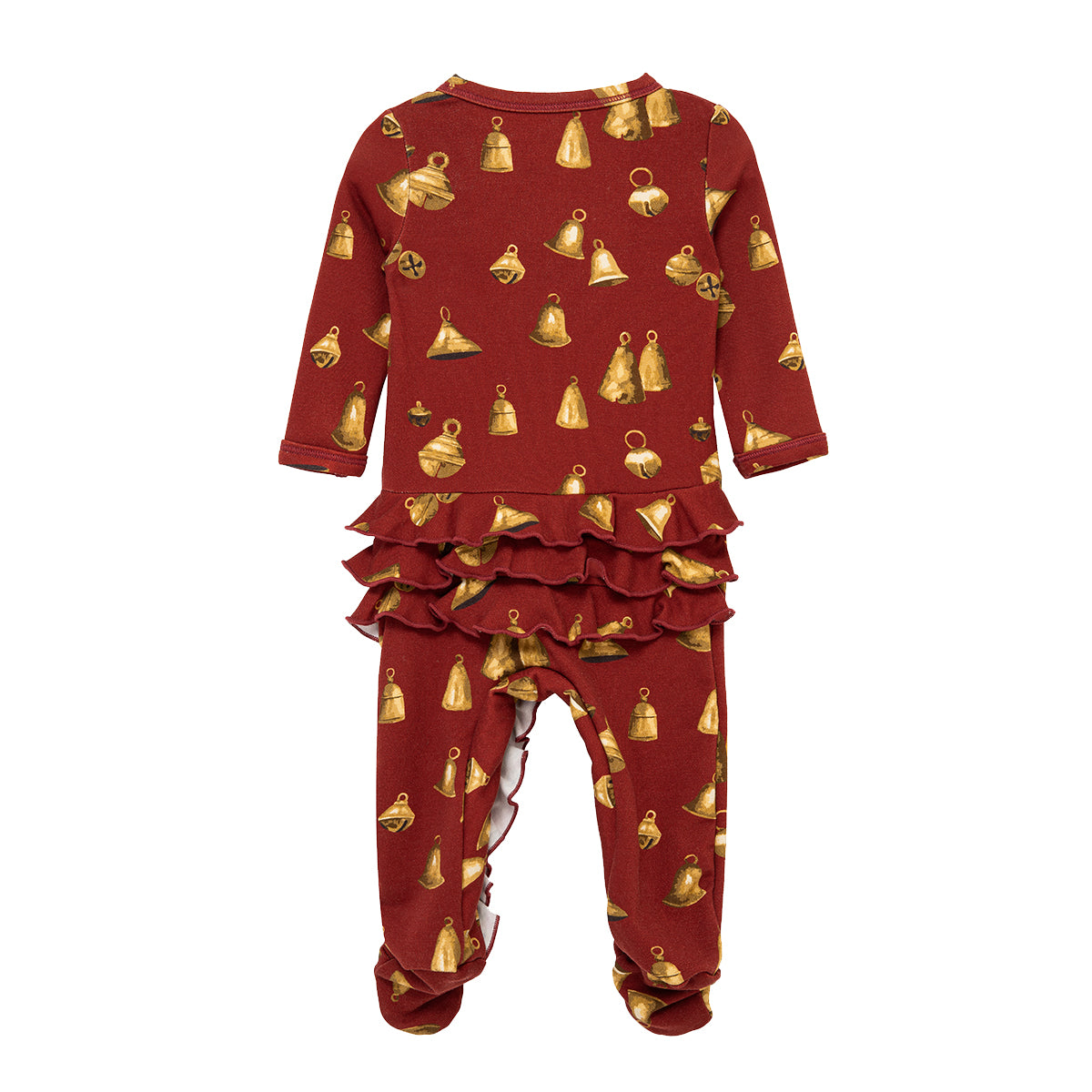 Vintage Bell Brushed Ruffle Footed Romper