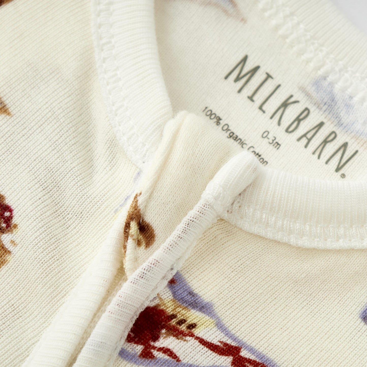 Picnic Organic Cotton Zipper Footed Romper