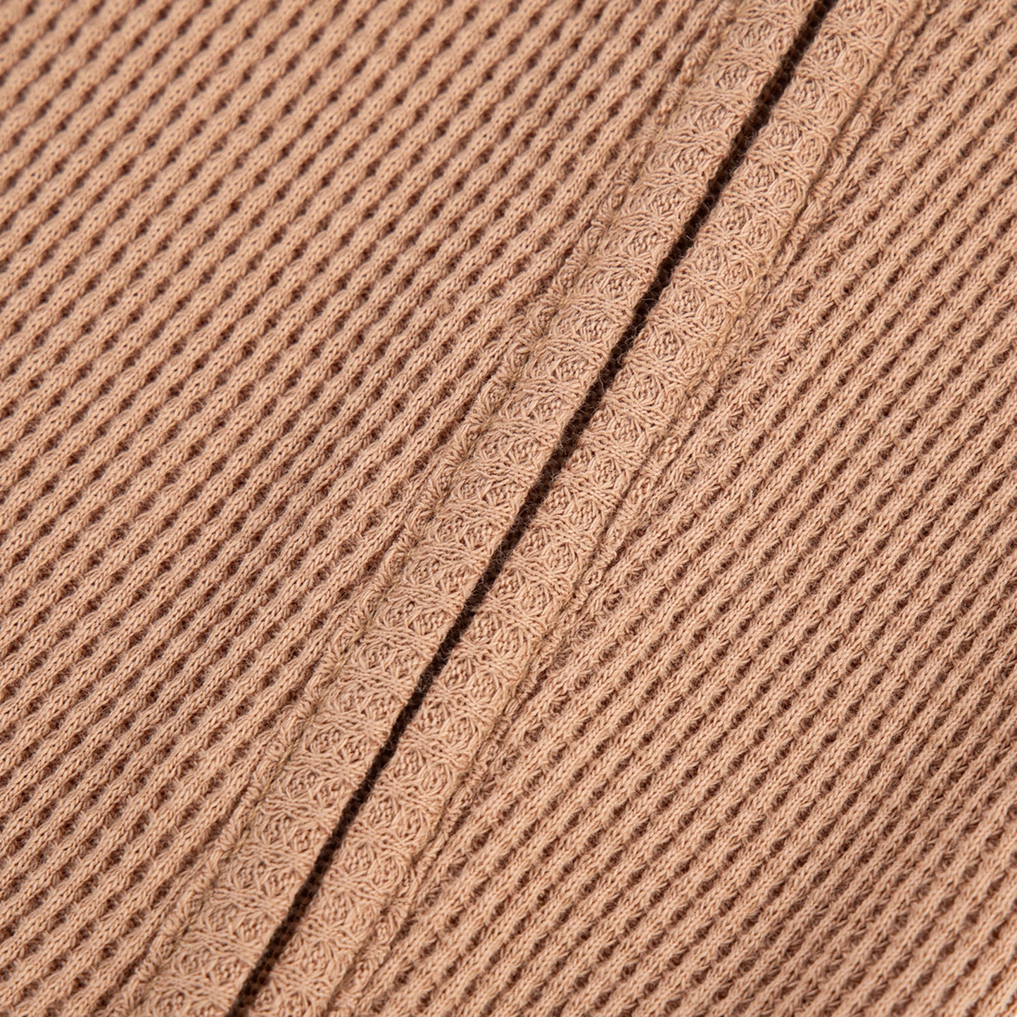 Tawny Rose Waffle Zipper Footed Romper