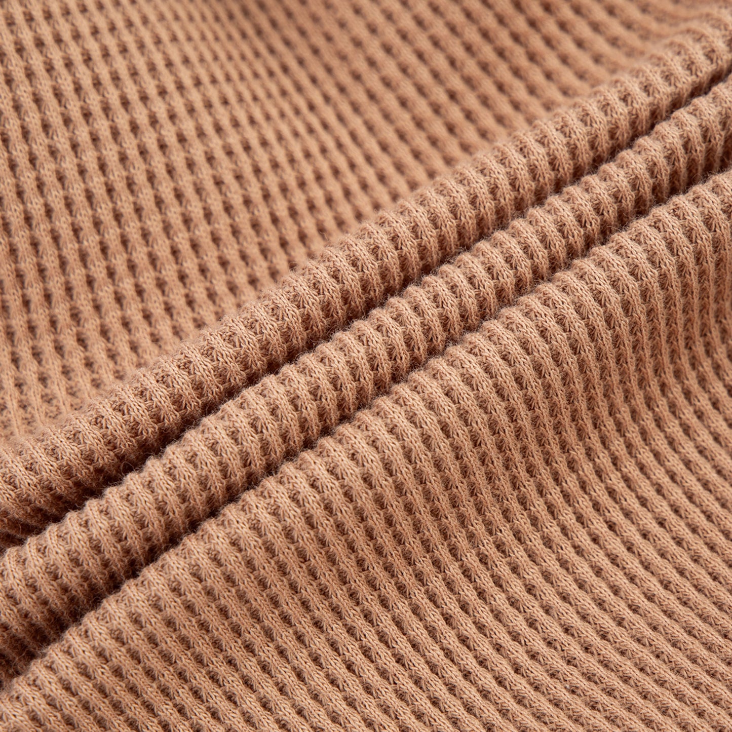 Tawny Rose Waffle Zipper Footed Romper