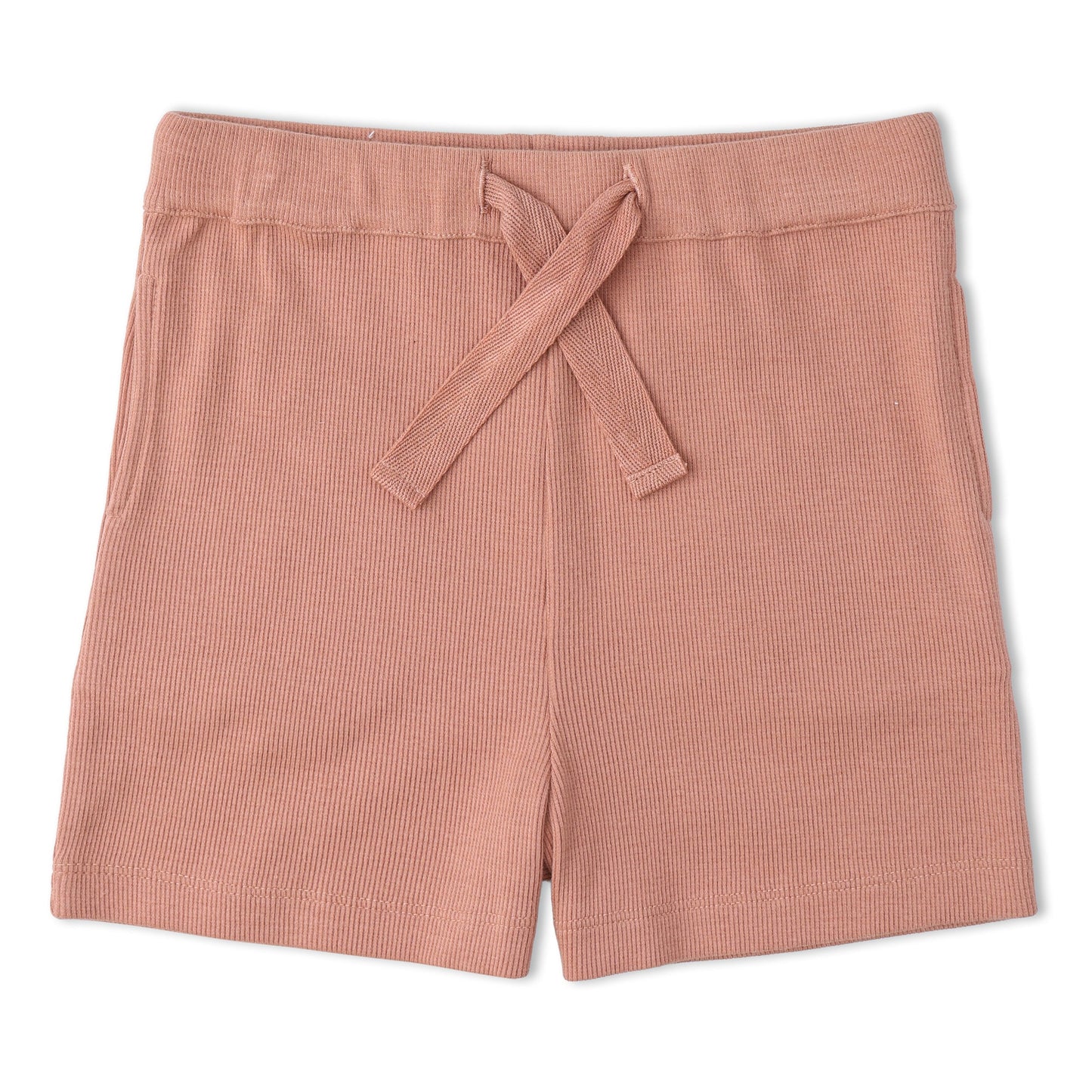 Organic Collar Tee & Shorts Set - Terra Stripes