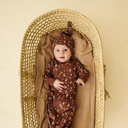 Makemake Organics Organic Kimono Knotted Sleep Gown