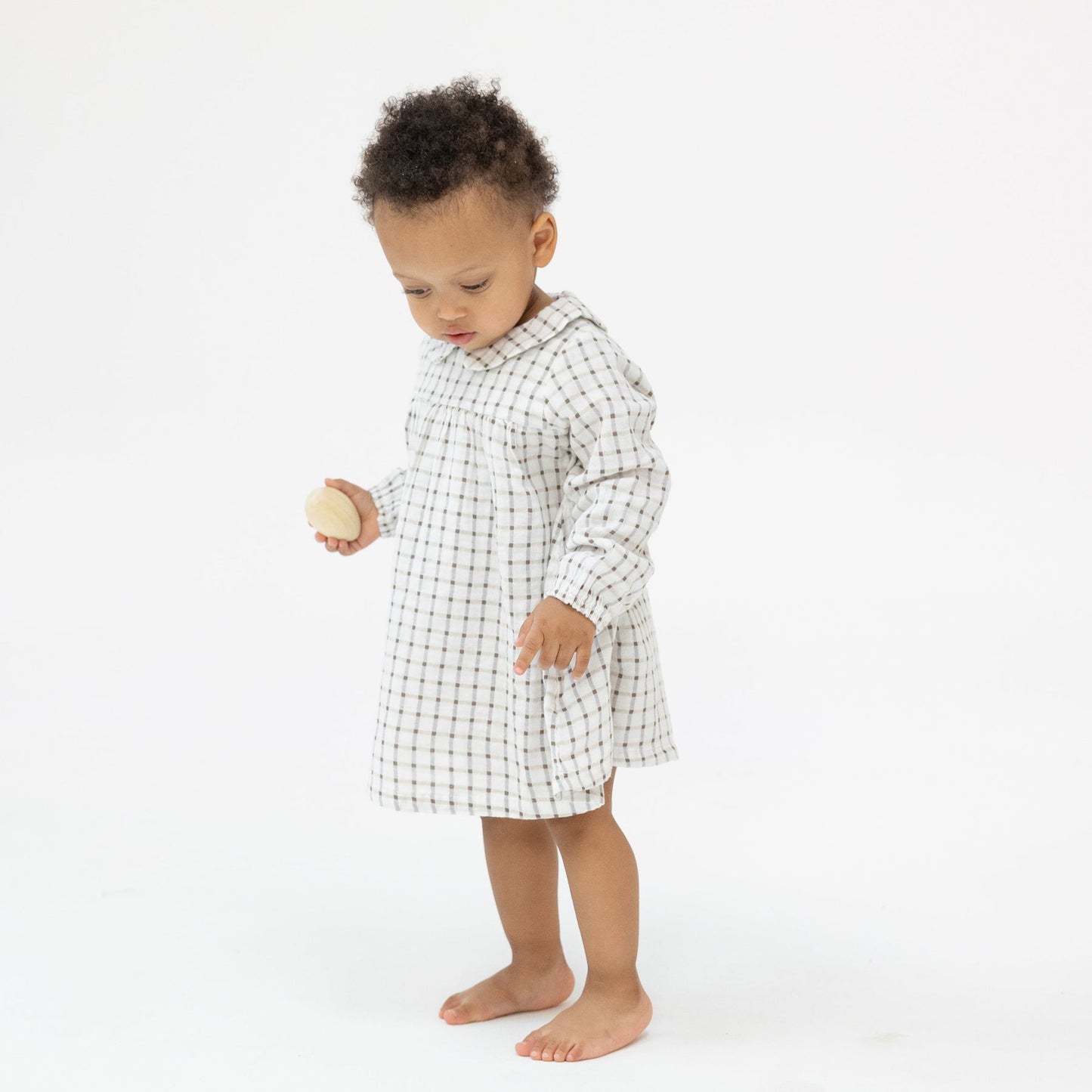 Angel Dear Peter Pan Collar Dress & Diaper Cover